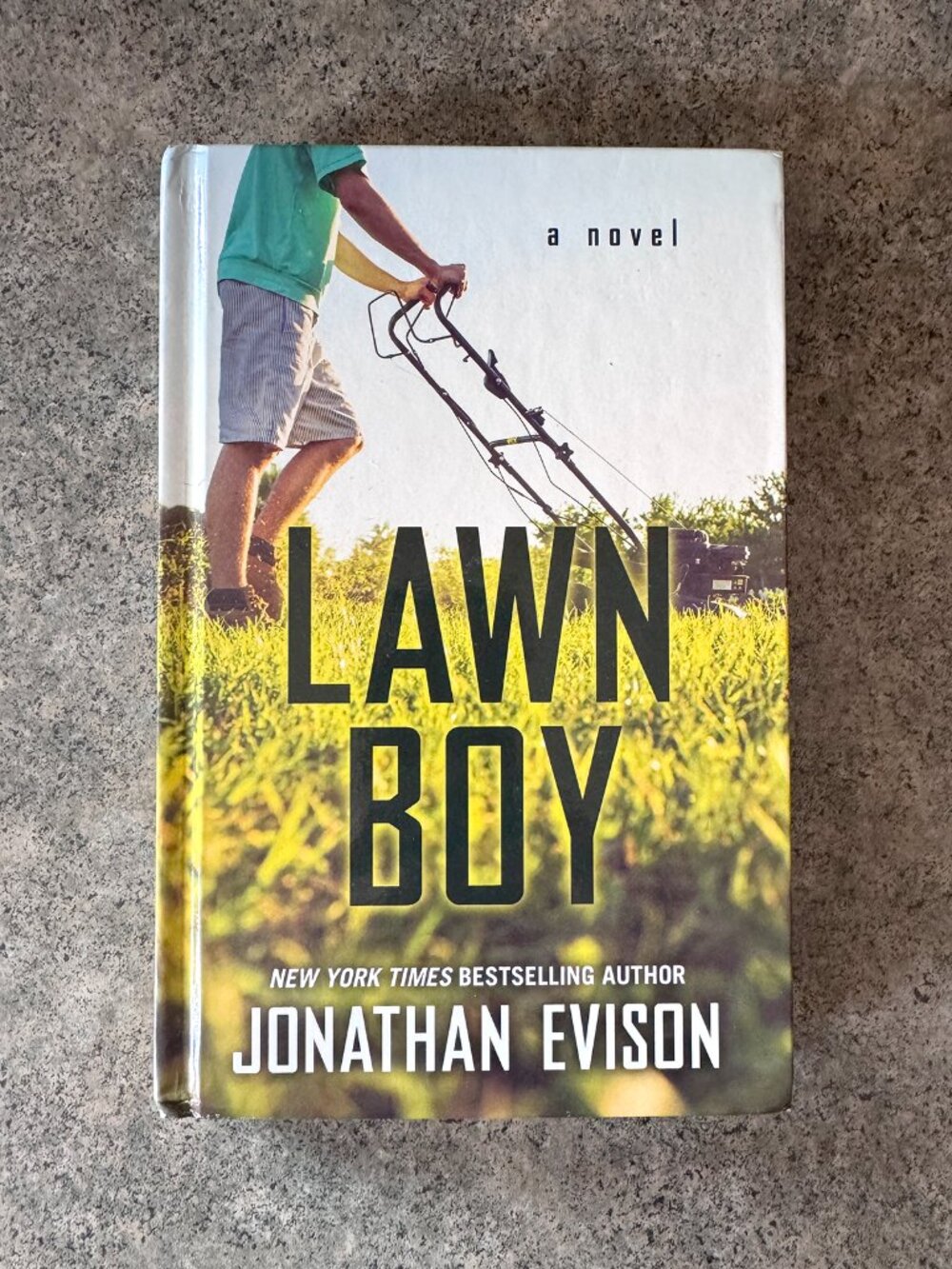 LAWN BOY a novel by JONATHAN EVISON HARD COVER LARGE PRINT EDITION BOOK
